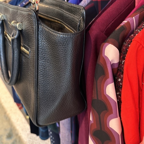 Kate Spade Chester Street Allyn black pebbled leather satchel/crossbody bag - Picture 3 of 6